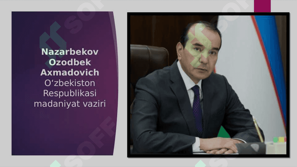 O‘zbekiston respublikasi madaniyat vazirligining imiji 5