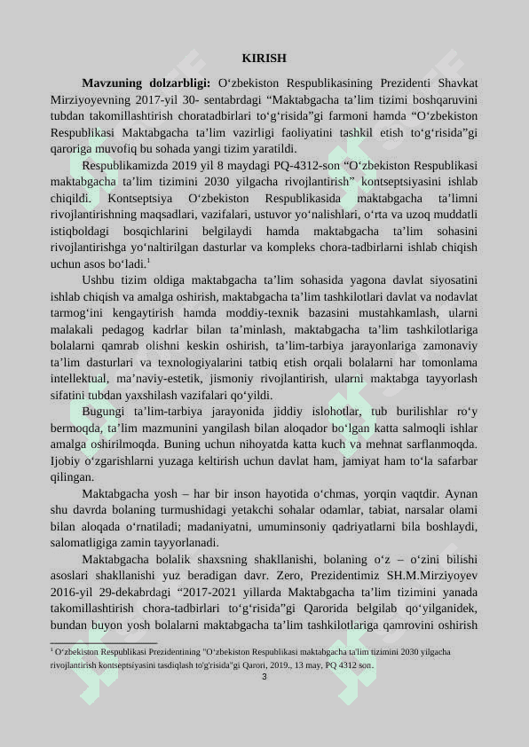 Maktabgacha pedagogika fanining barkamol insonni tarbiyasidagi o‘rni’’mavzusidagi kurs ishi 3