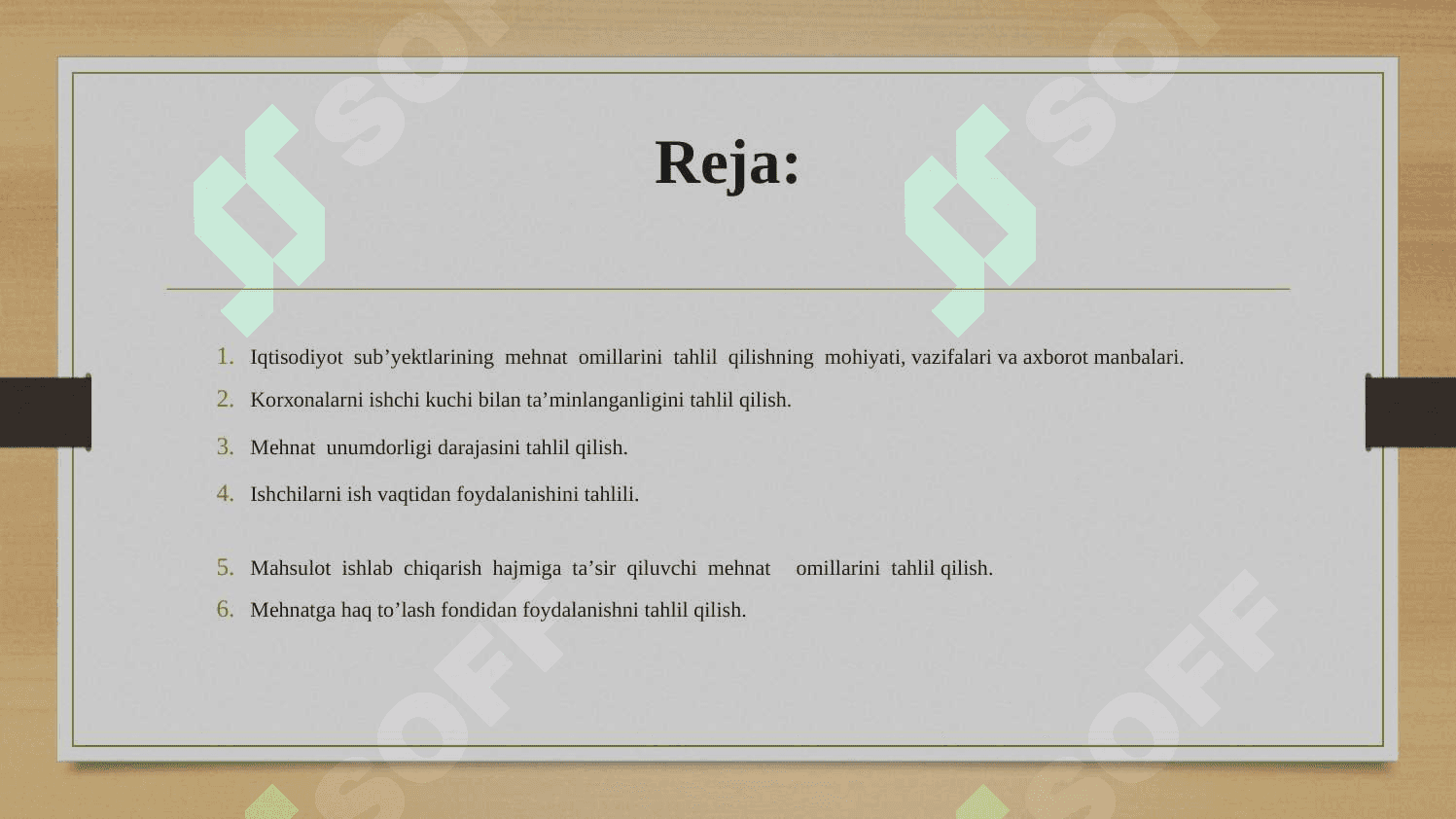 Mehnat resurslari  bilan ta’minlangаnlik va mеhnаt unumdоrligi tаhlili 2