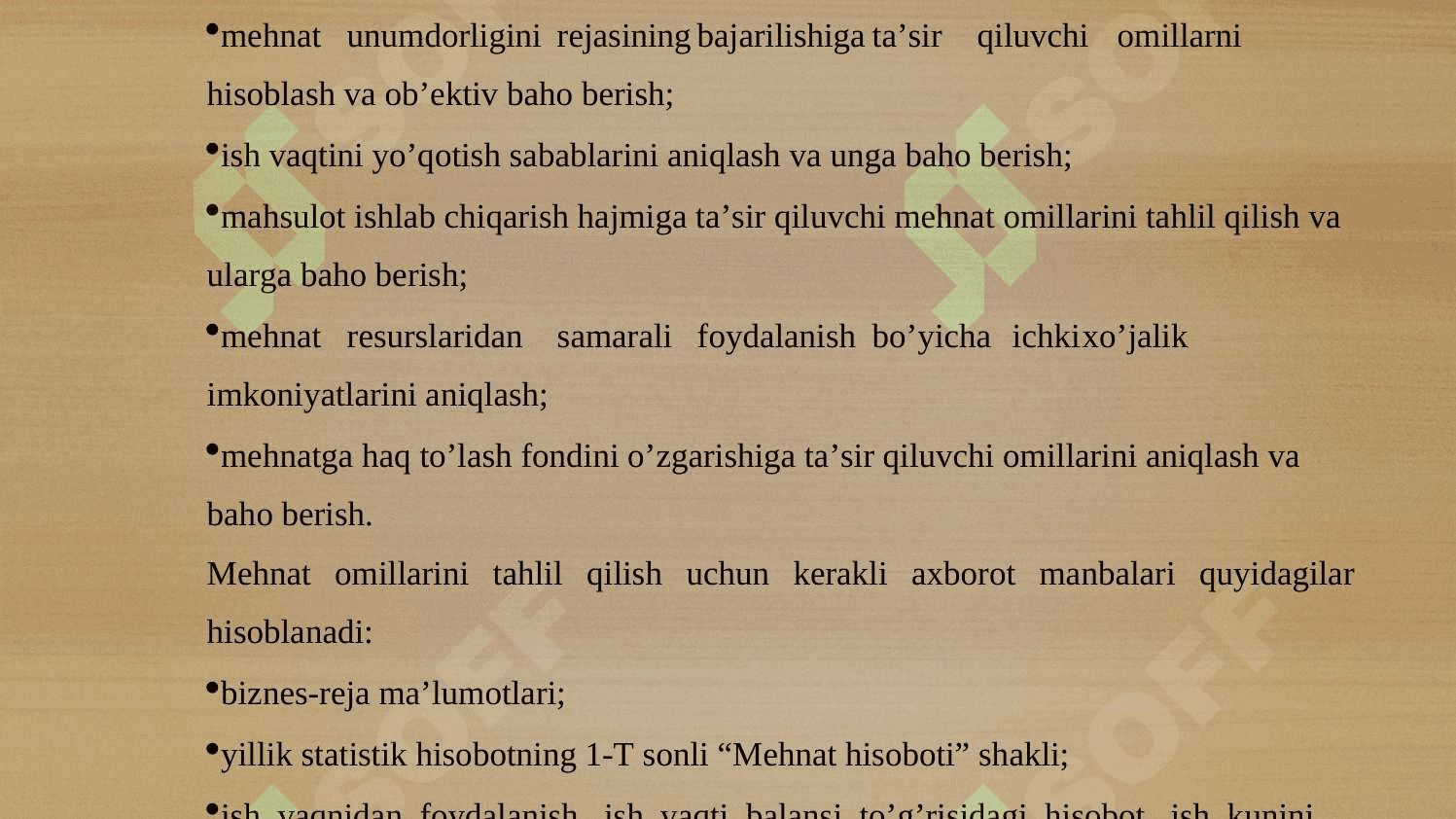 Mehnat resurslari  bilan ta’minlangаnlik va mеhnаt unumdоrligi tаhlili 4
