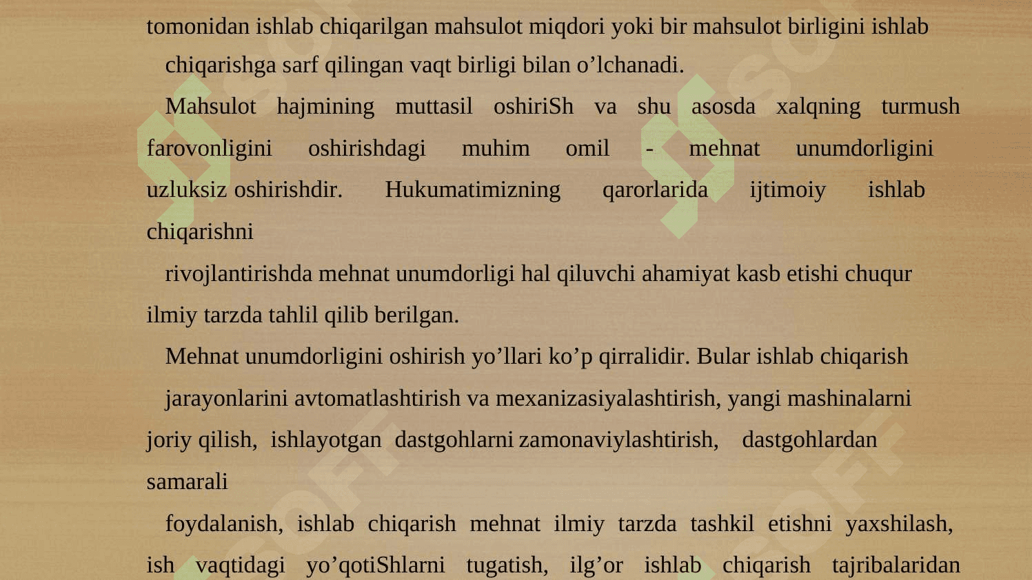 Mehnat resurslari  bilan ta’minlangаnlik va mеhnаt unumdоrligi tаhlili 7