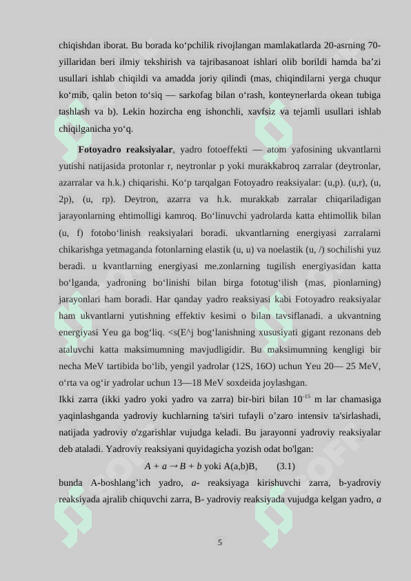 Elektro yadro reaksiyalari 5