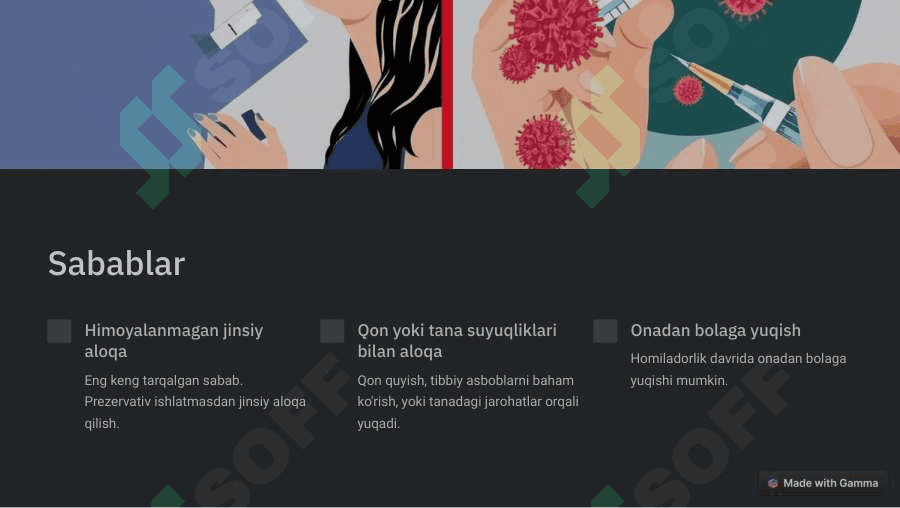 Jinsiy kasalliklar va ularni davolash 3