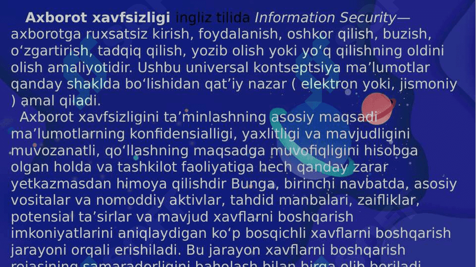 Axborot xavfsizligi 3