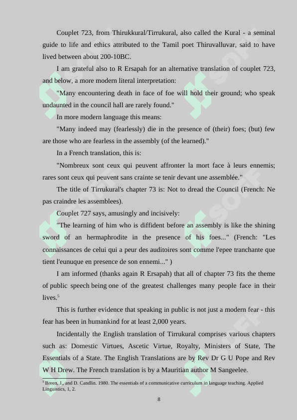 THE WAYS OF DEVELOPING SKILLS FOR ORAL PRESENTATION GROUP DISCUSSION AND DEBATES OF B1 LEVEL STUDENTS 8