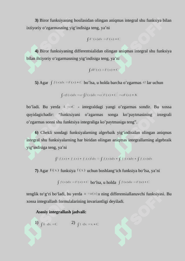 Aniq integral va uning xossalari 8