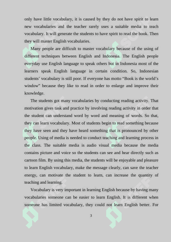 THE WITH OF IMPROVING BUSINESS ENGLISH LEARNERS VOCABULARY ON THE MATERIAL OF SCALE UP 3