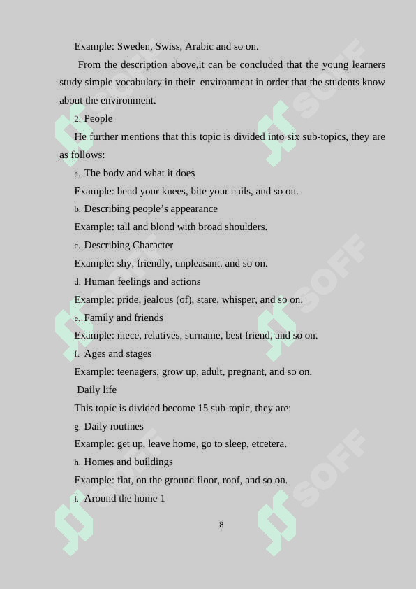 THE WITH OF IMPROVING BUSINESS ENGLISH LEARNERS VOCABULARY ON THE MATERIAL OF SCALE UP 8