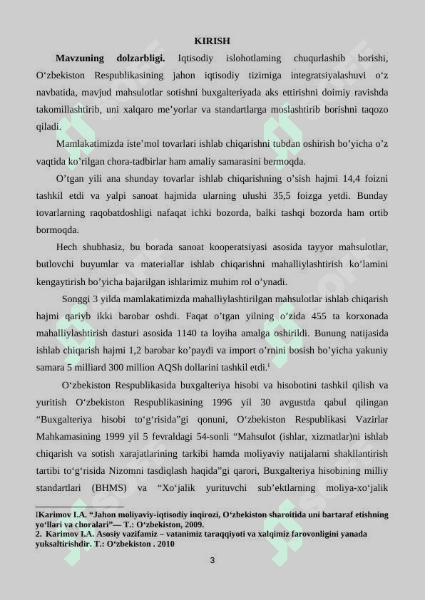 Sotish muammolari hisobi 3