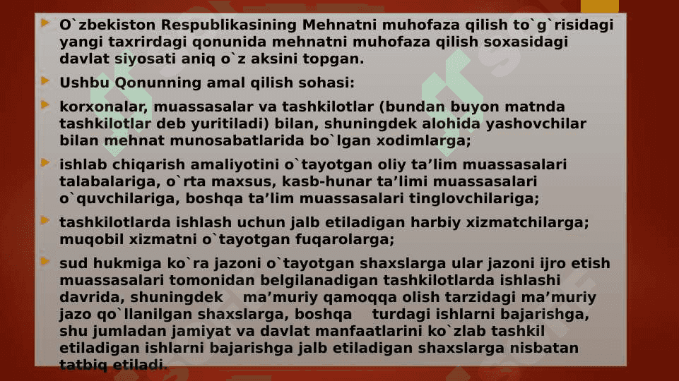 Texnologik jarayon bajarilishiga bo’lgan talab va texnikaviy choralar 4