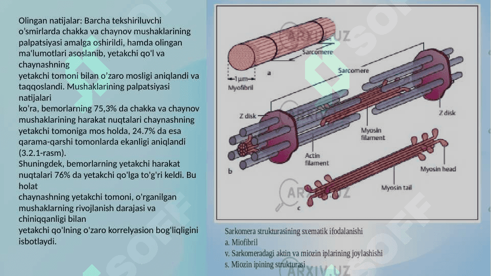 Сhaynash mushaklarining kuchi va ishi.Fiziologik elektroton xodisasi 5