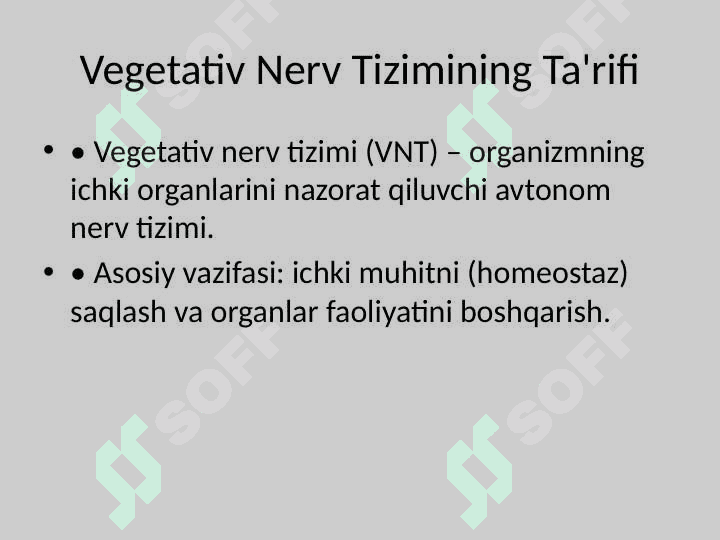 Vegetativ Nerv Tizimi 2