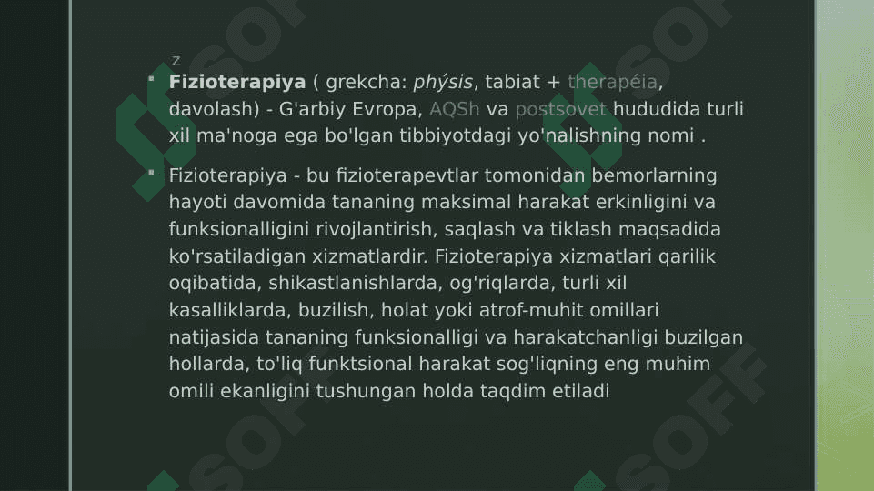 YUQORI VA PAST DARAJALI FIZIOTERAPIYA APPARATLARI .ULARNING ISHLASH FIZIOLOGIYASI 2