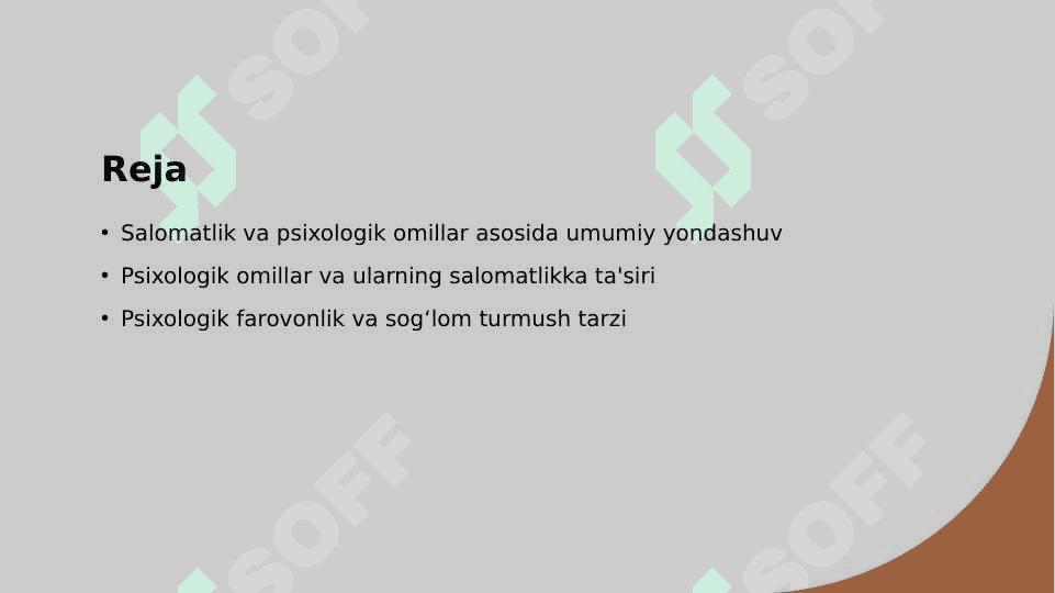 Salomatlikni ta minlovchi zarur psixologik omillar 2
