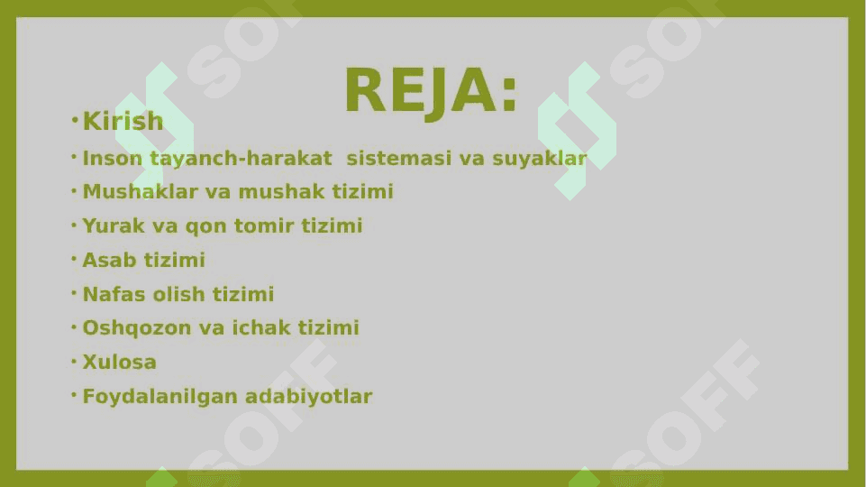 Odam tana qismlari tuzilishi va funksiyalari 2