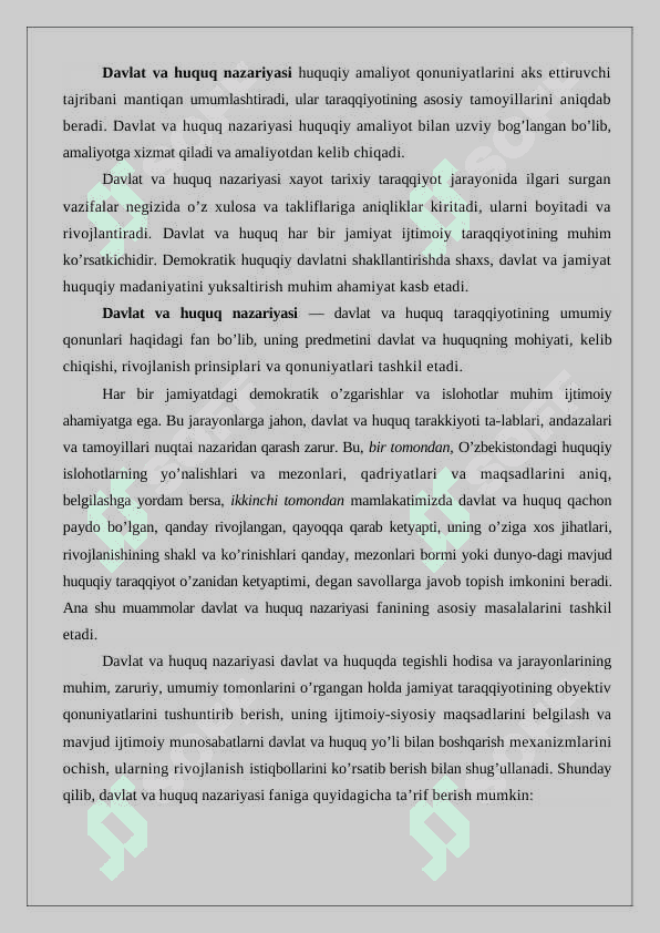 Huquqiy davlat nazariyasi 24 7