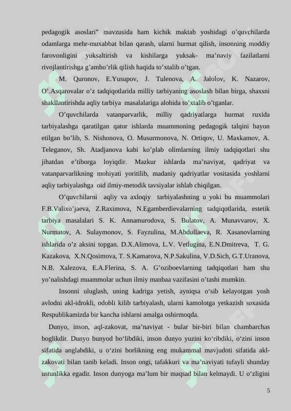 MILLIY QADRIYAT VA AN'ANALAR ORQALI O'QUVCHILARNI TARBIYALASH YO'LLARI 5
