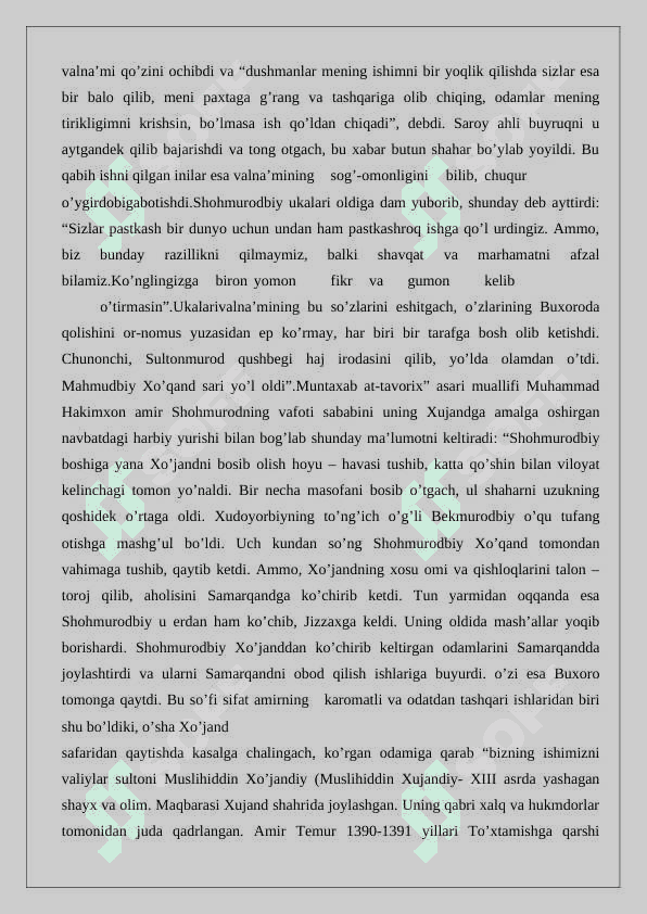 Muhammad Hakimxon To‘raning “Muntahab at-tavorix asari  . 6