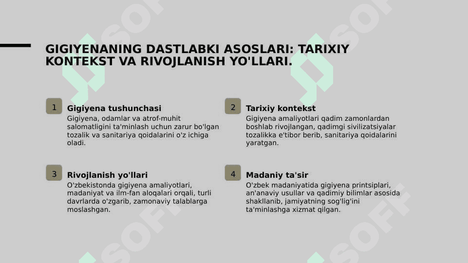 Gigiyenaning rivojlanish tarixi 3