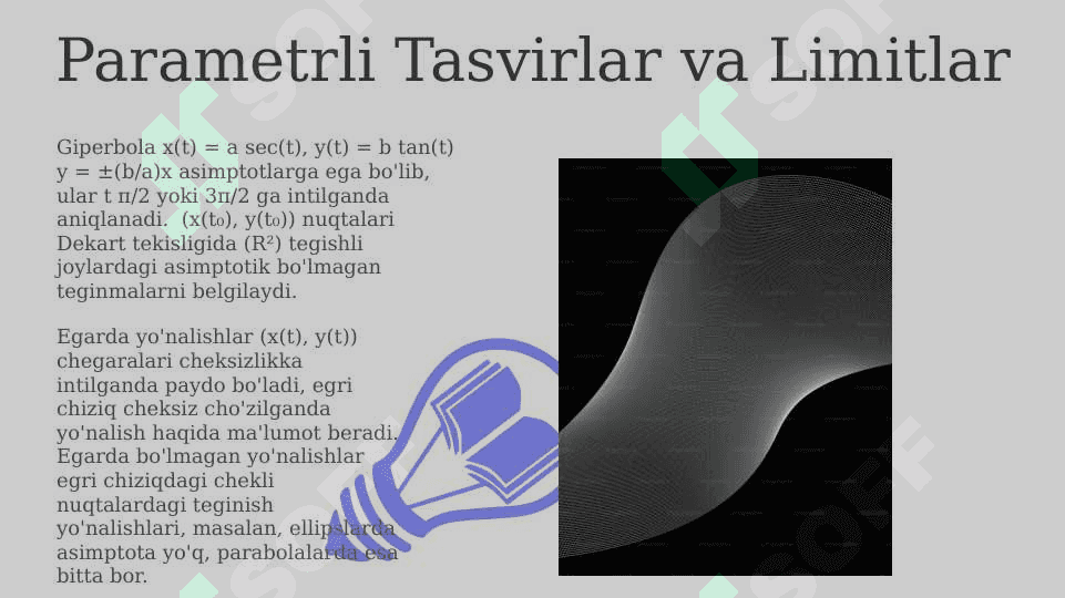 Asimtotlik va noasimtotlik yõnalishlari 2-tartibli 3