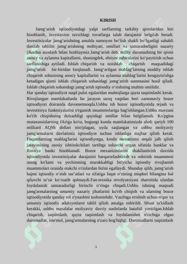 IQTISODIY JAMGʻARISH MOHIYATI VA MANBALARI 3