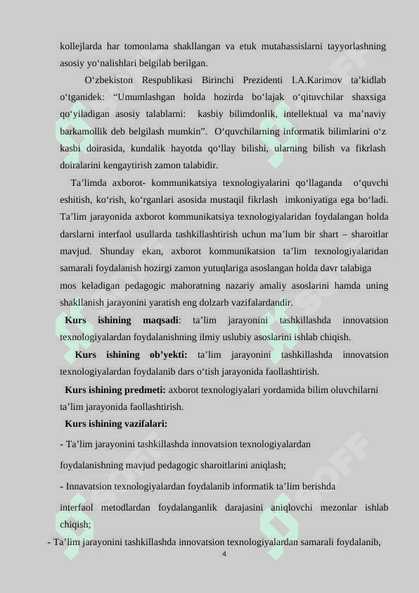 INFORMATIKA FANINI O‘QITISHDA INNOVATSION TA’LIM TEXNALOGIYALARINING MOHIYATI, NAZARIY ASOSLARI VA TURLARI 4