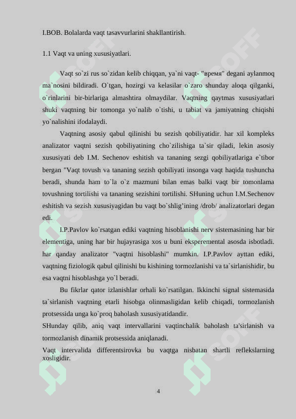 Boshlang’ich  sinf  bolalarini  vaqt  bilan  tanishtirish  mazmuni ( ingliz tili vositasida) 4