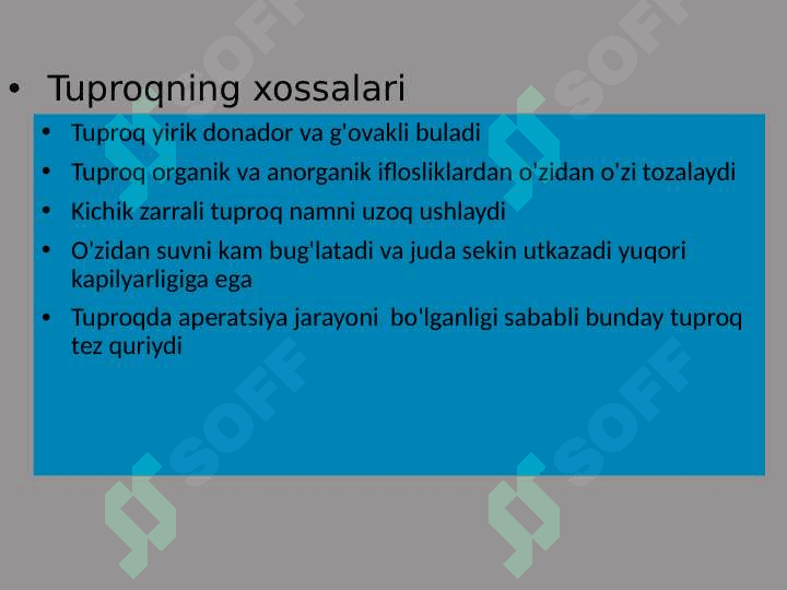 Tuproqning gigiyenik va epidemiologik ahamiyati 4