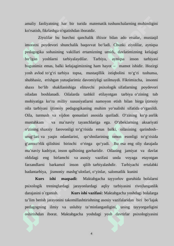 MAKTABGACHA TA’LIM MUASSASALARIDA TAYYORLOV GURUHI BOLALARNING AQLIY RIVOJLANISHIDA PSIXOLOGIK TRENINGLARDAN FOYDALANISH 4