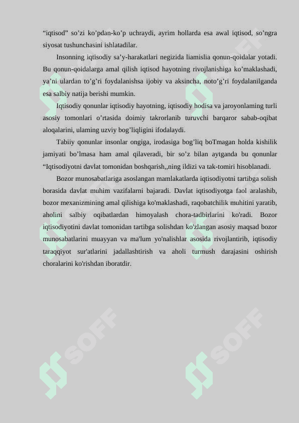 IQTISODIYOTNI DAVLAT TOMONIDAN TARTIBGA SOLISHNING MOHIYATI VA ZARURLIGI 4