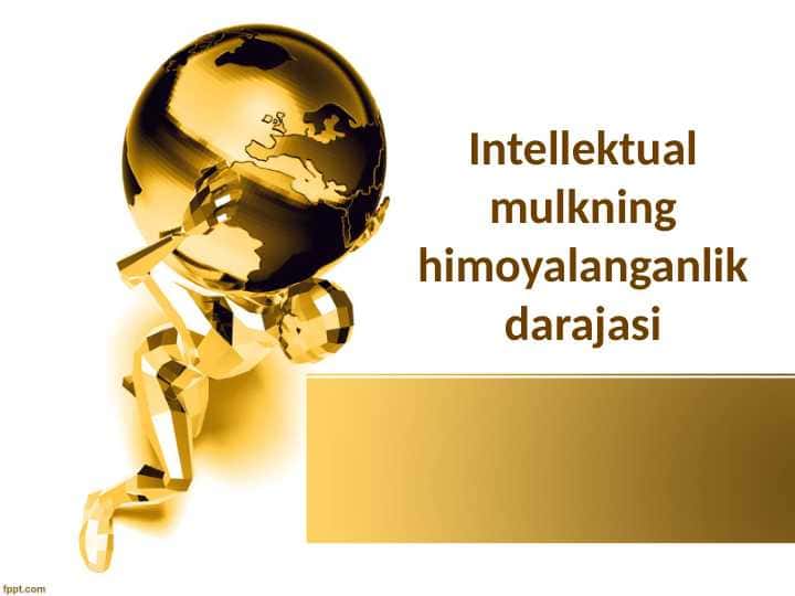 Intellektual mulkning himoyalanganlik darajasi 1