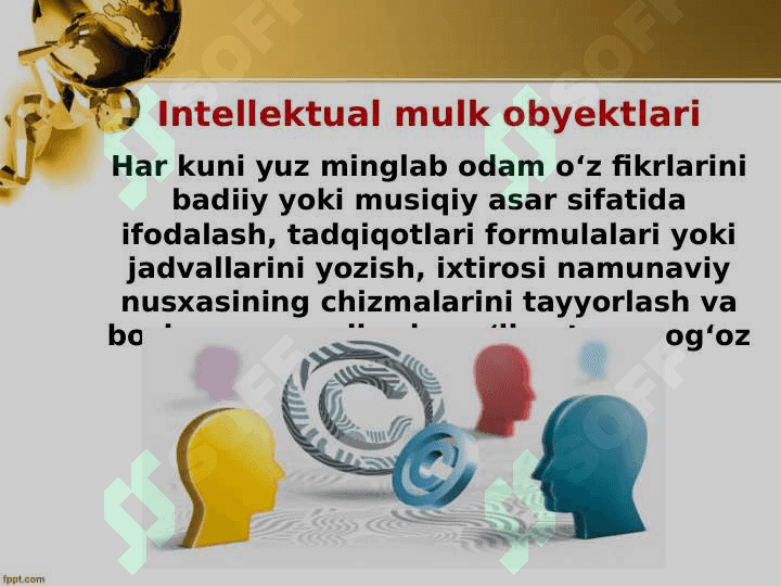 Intellektual mulkning himoyalanganlik darajasi 2