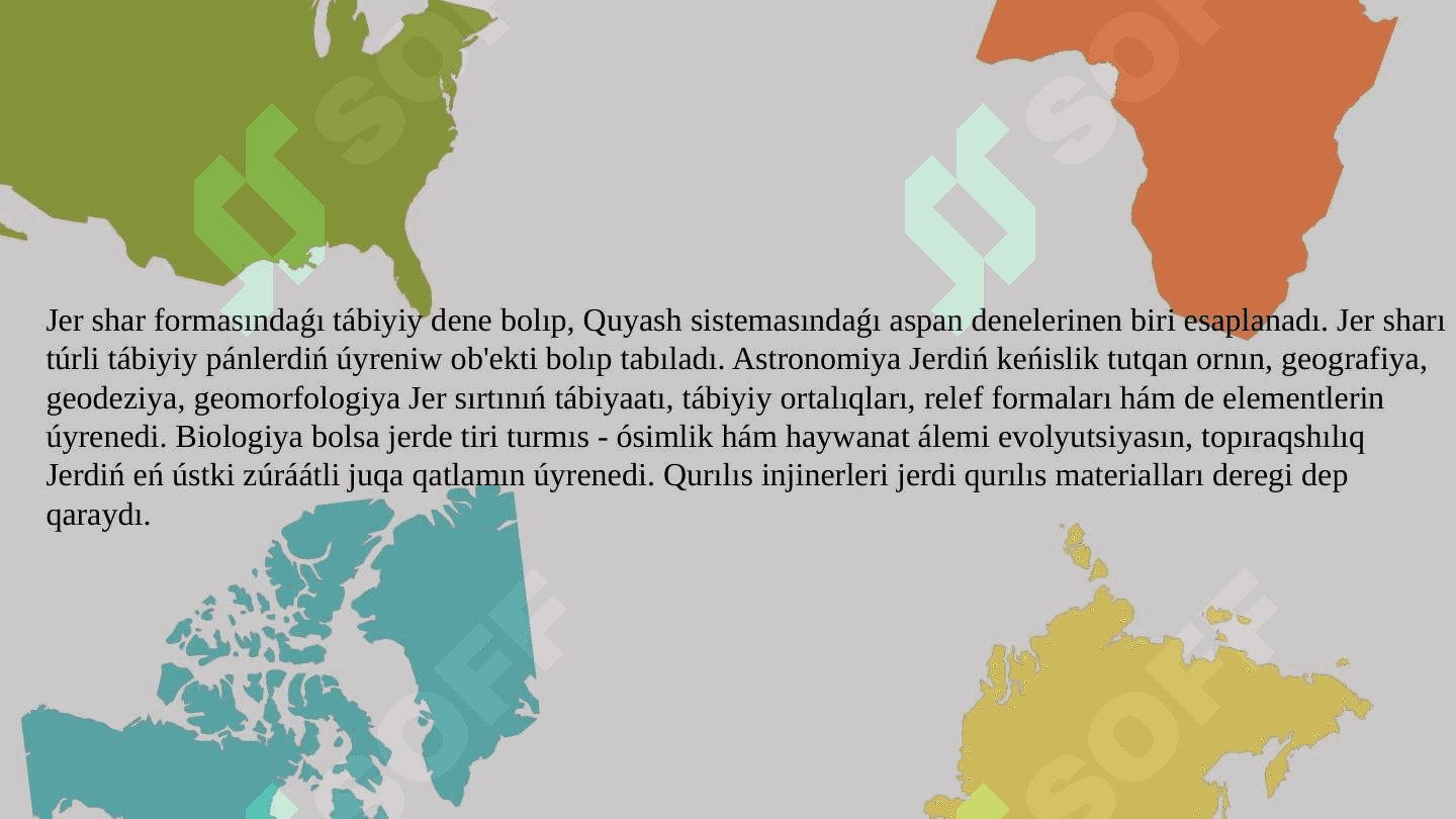Geologiya páni haqqında ulıwma túsinik 3