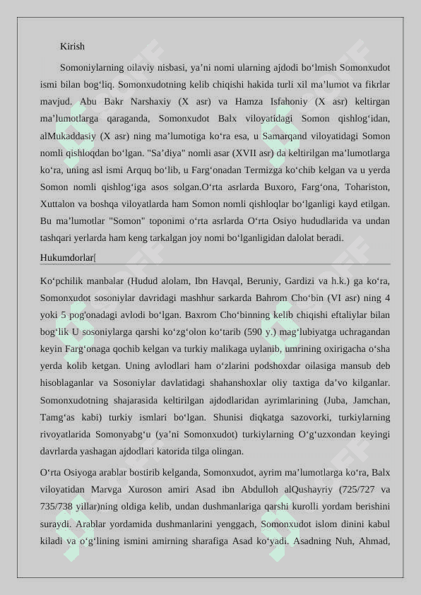 Somoniylar sulolasining xalqaro aloqalari 2