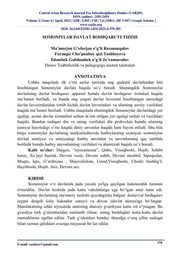 SOMONIYLAR DAVLAT BOSHQARUVI TIZIMI 24 1