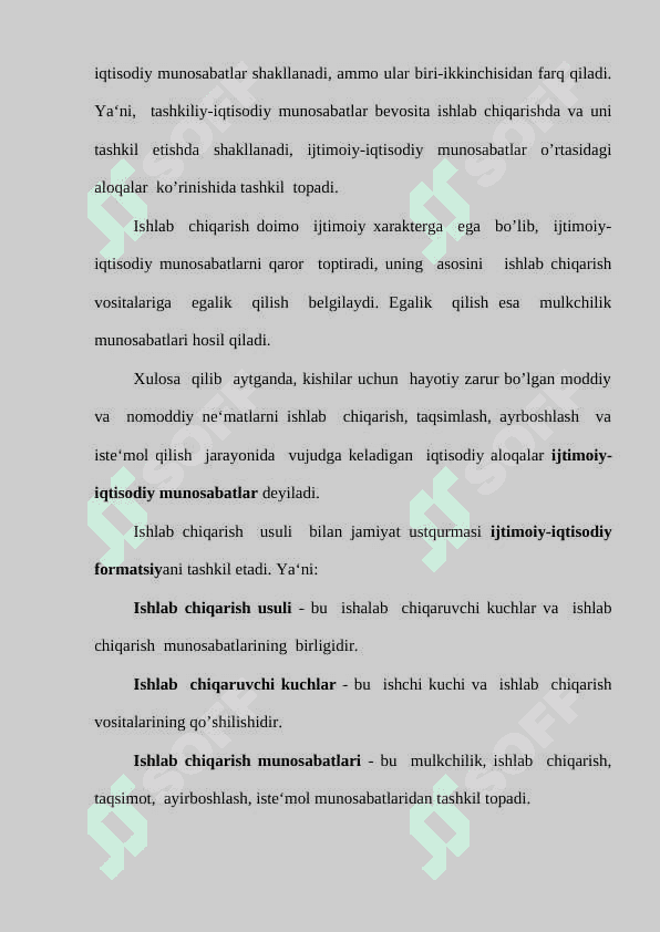 IJTIMOIY-IQTISODIY  TIZIMLAR VA MULKCHILIK MUNOSABATLARI 3