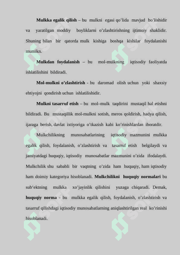 IJTIMOIY-IQTISODIY  TIZIMLAR VA MULKCHILIK MUNOSABATLARI 7