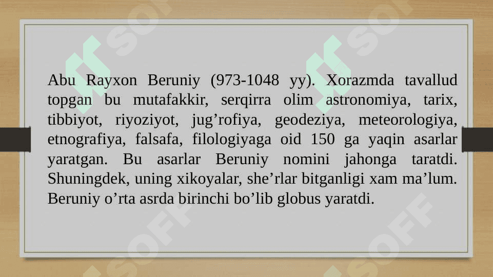 IX-XII asrlarda O’rta Osiyo sivilizatsiyasi. 8