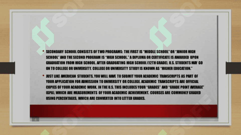 The educational system of the USA 4