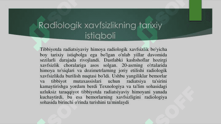 Tibbiyotda radiatsion himoya 4