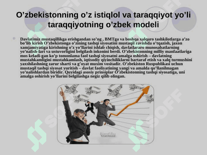 O'ZBEKISTON MUSTAQIL TARAQQIYOT YO'LIDA 2