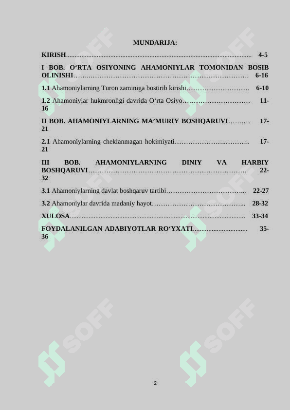 Ahamoniylarning cheklanmagan podsho hokimyati (mutlaq monarxiya) 2