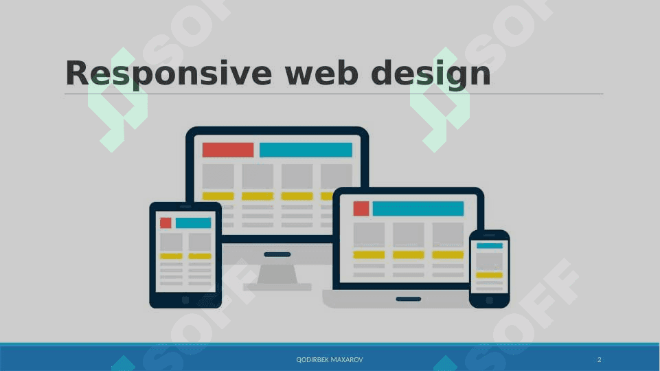 Moslashuvchan dizayn | Responsive web design 2