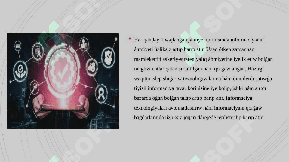 Informaciya qàwipsizligin tàmiynlewdiń zamanagóy usıl hàm quralları 2