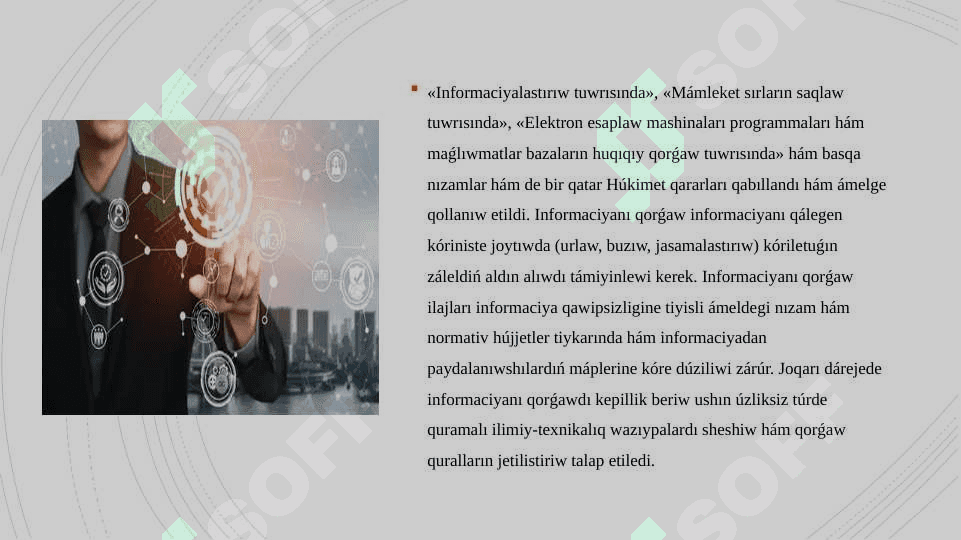 Informaciya qàwipsizligin tàmiynlewdiń zamanagóy usıl hàm quralları 4