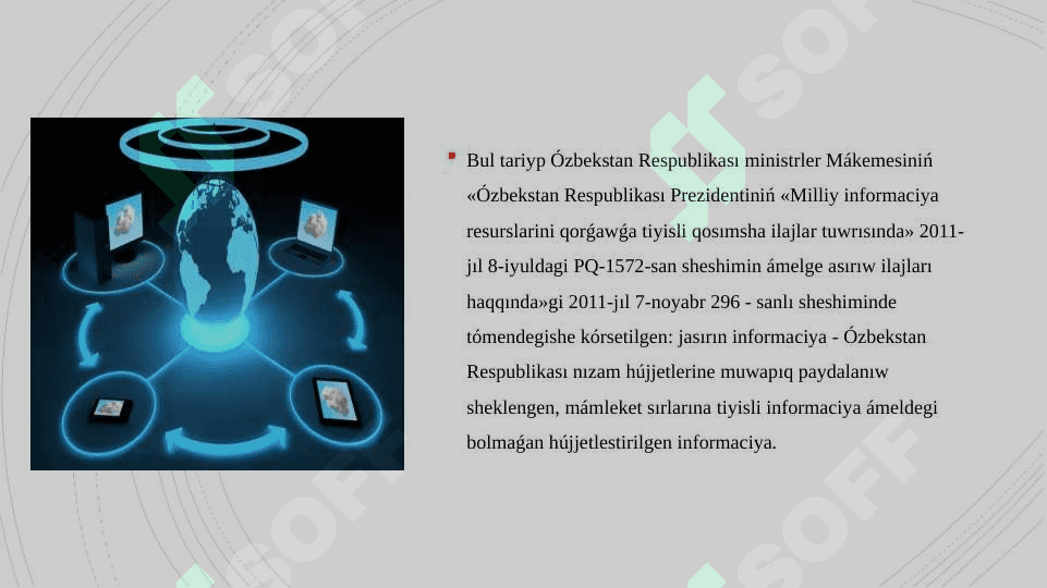 Informaciya qàwipsizligin tàmiynlewdiń zamanagóy usıl hàm quralları 6