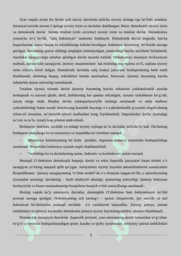 Tarixiy jarayonda jamiyatninng madaniy va manaviy qadriyatlari 7