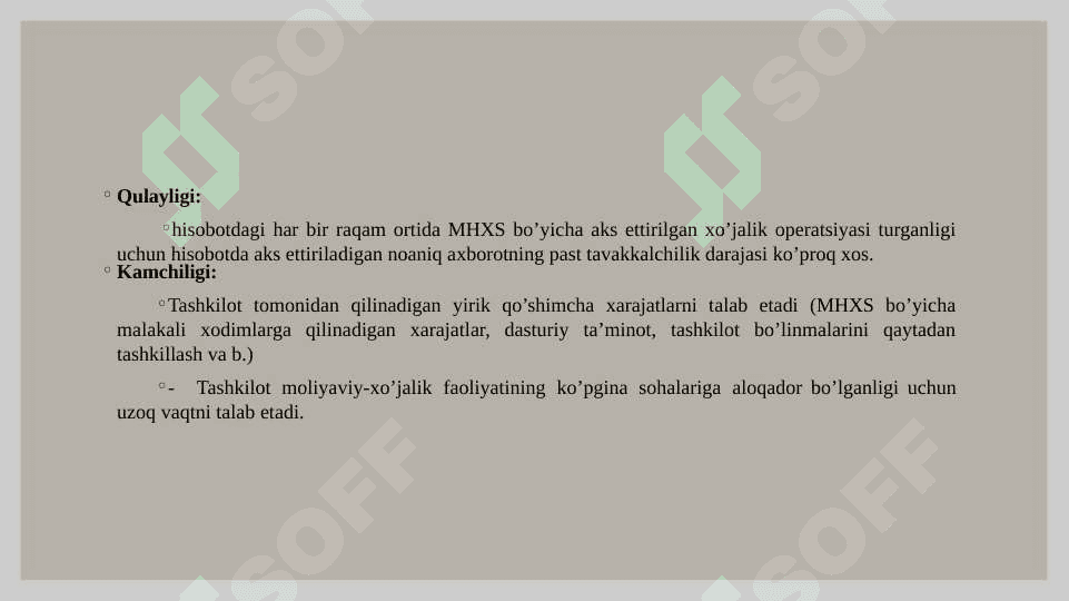 MHXS bo’yicha hisobotni tuzishning usullari 4