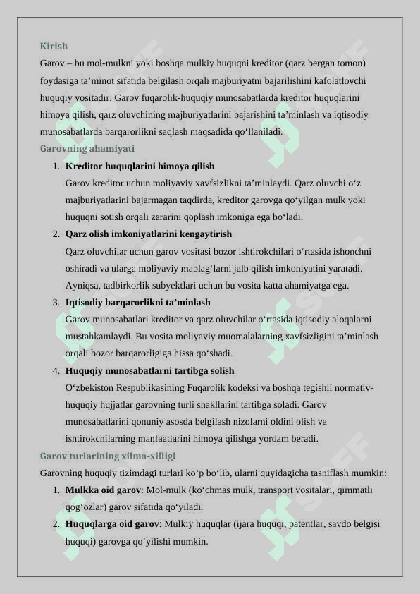 Garov turlari 24 2