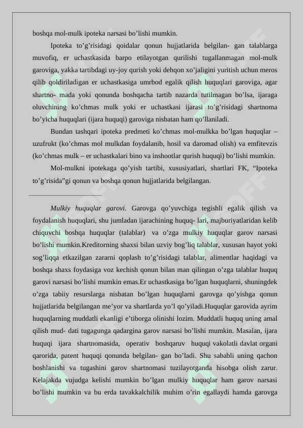 Garov turlari 24 8